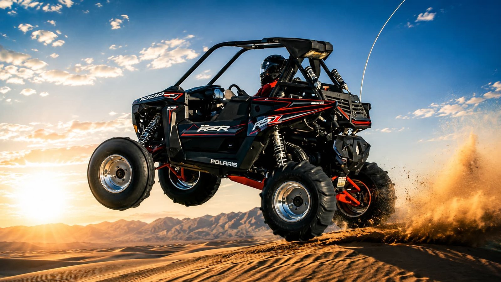 1 Seater Polaris RZR self drive dune buggy Dubai
