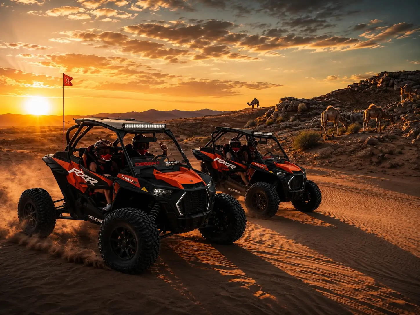 2 Seater Polaris RZR Dune Buggy Adventure Dubai