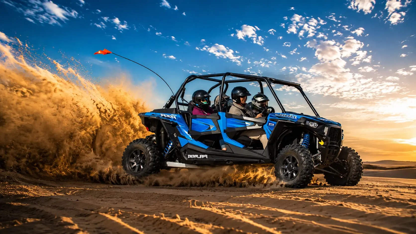 4 Seater Polaris RZR family buggy Dubai
