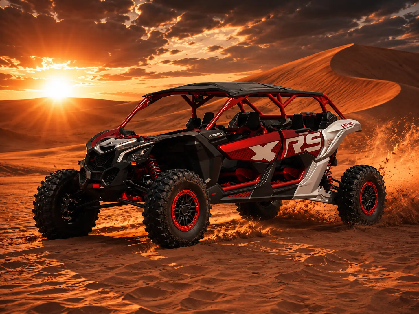 4 Seater Can-Am Maverick X3 Turbo RR Dubai 2 Hours