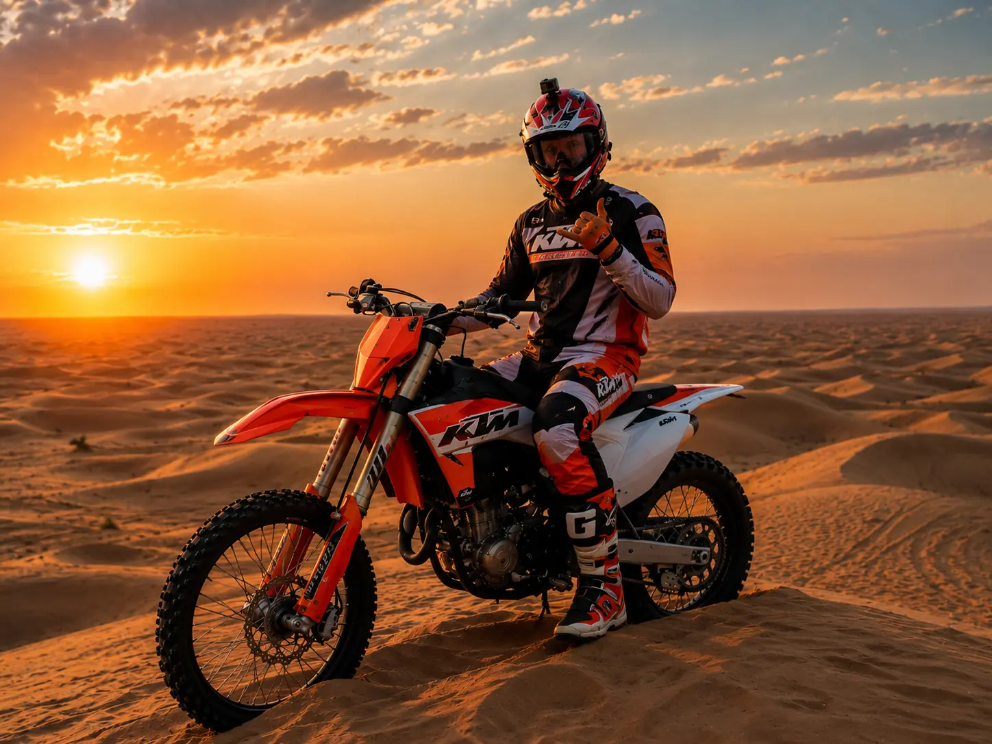 Dirt Bike Training Dubai KTM motocross coaching in Lahbab dunes