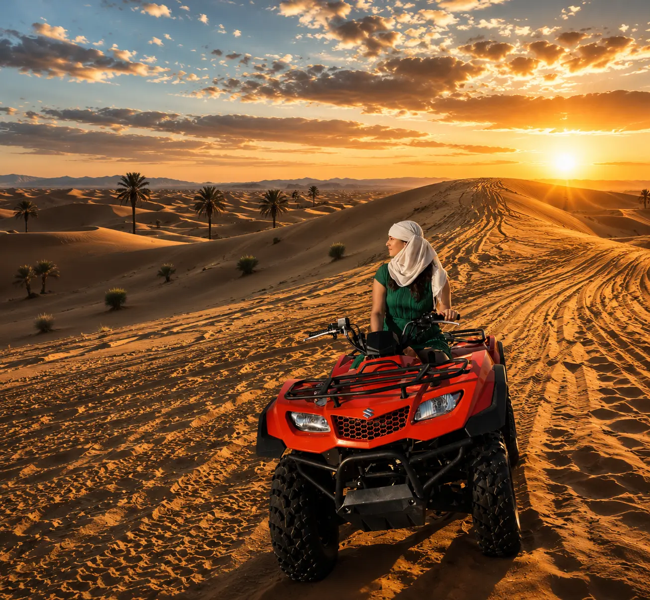 Yamaha Grizzly KYMCO Quad Bike Dubai 90 Minutes