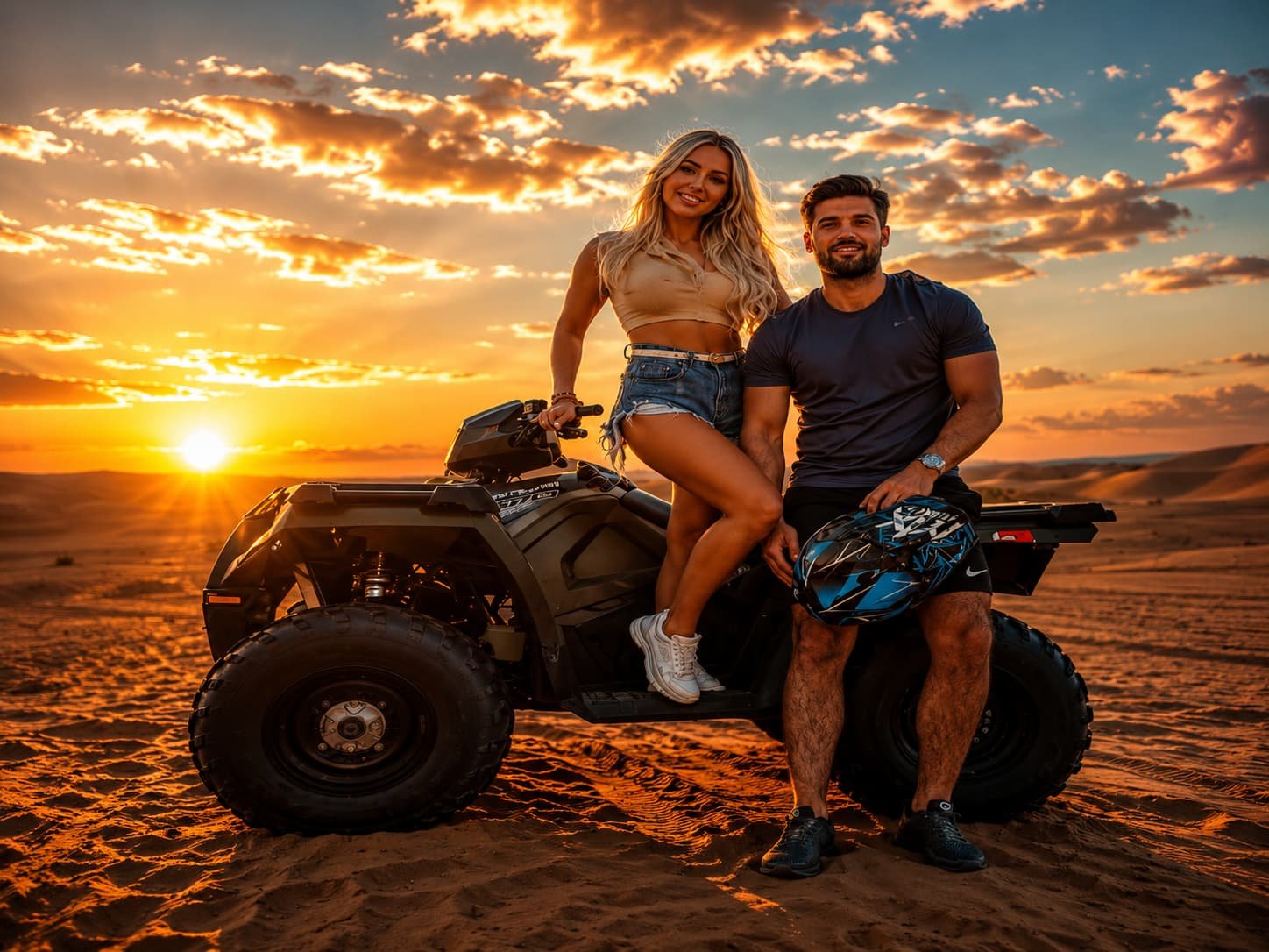 Polaris Sportsman 570cc Quad Bike Tours Dubai