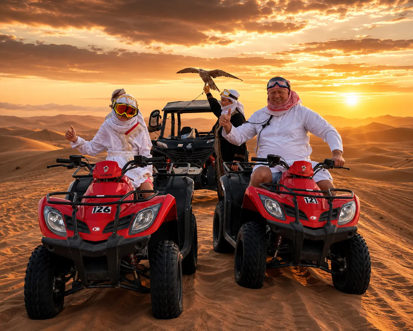 Yamaha Grizzly KYMCO Quad Bike Dubai 1 Hour