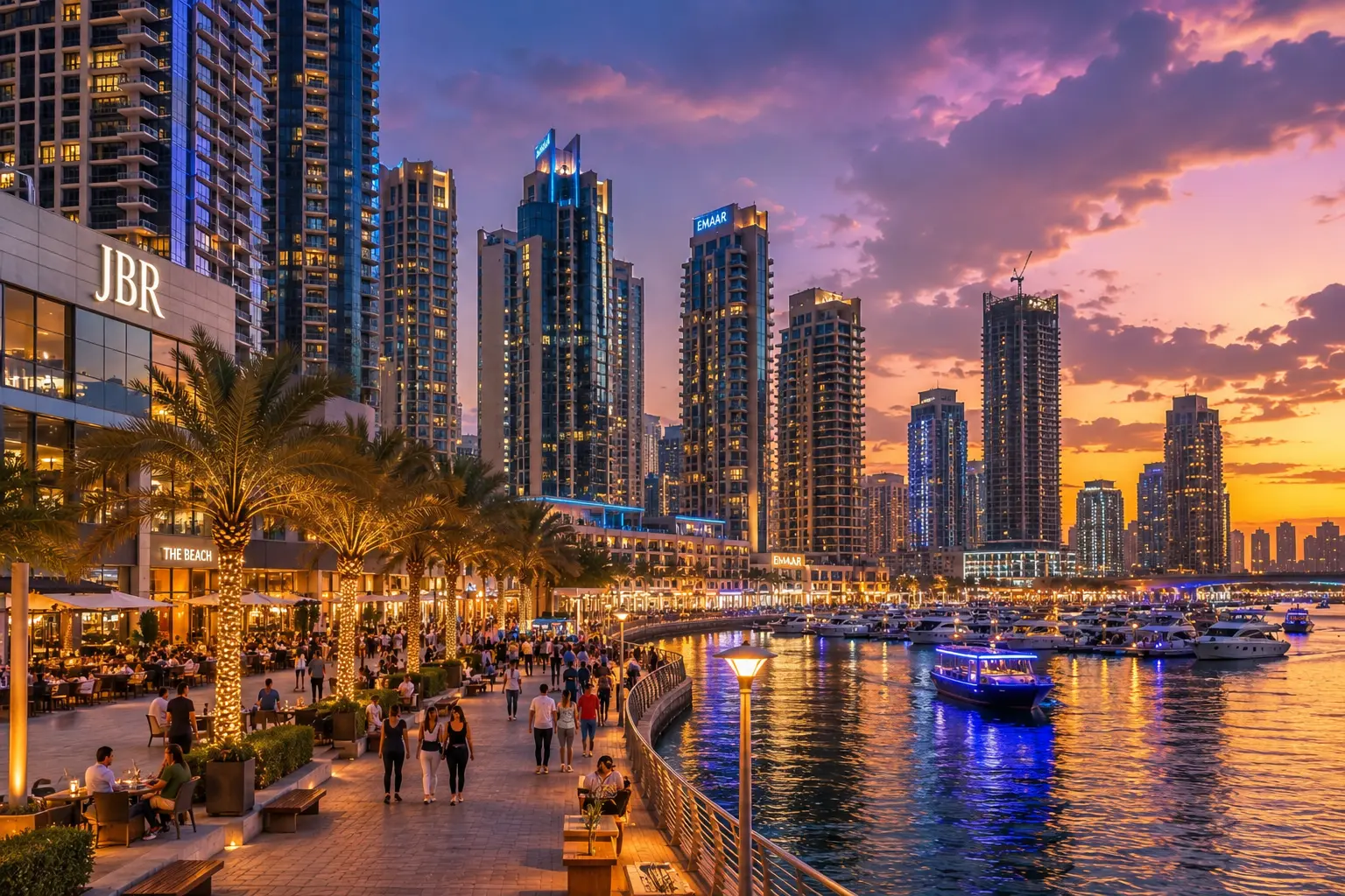 Dubai Marina and JBR tourist attractions