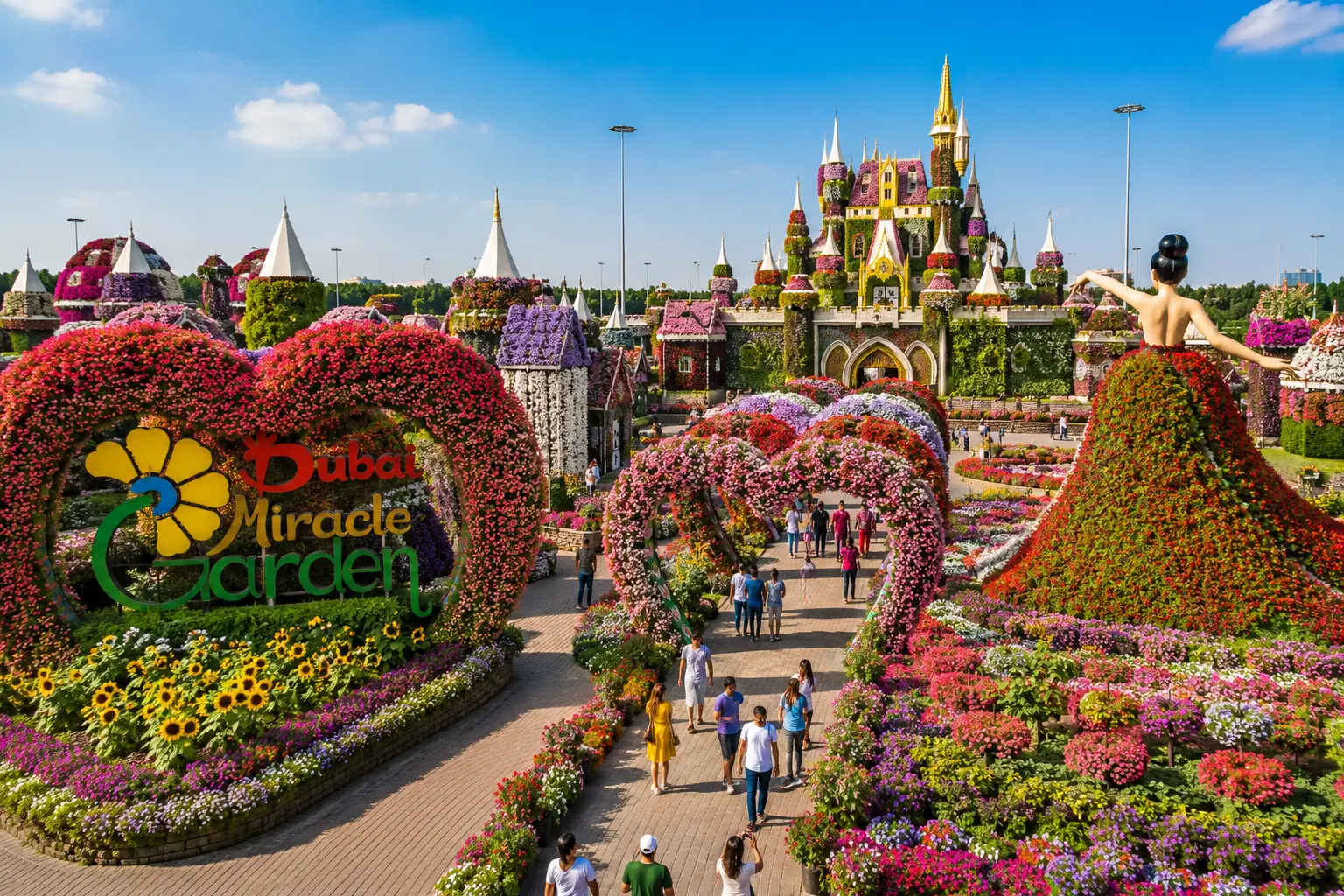 Dubai Miracle Garden seasonal tourist attraction