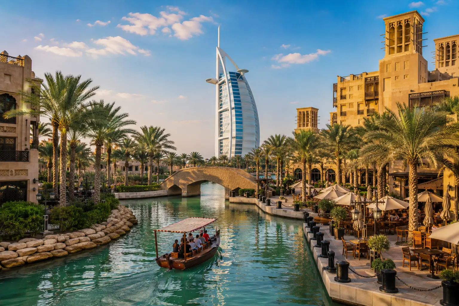 Madinat Jumeirah Dubai with Burj Al Arab views