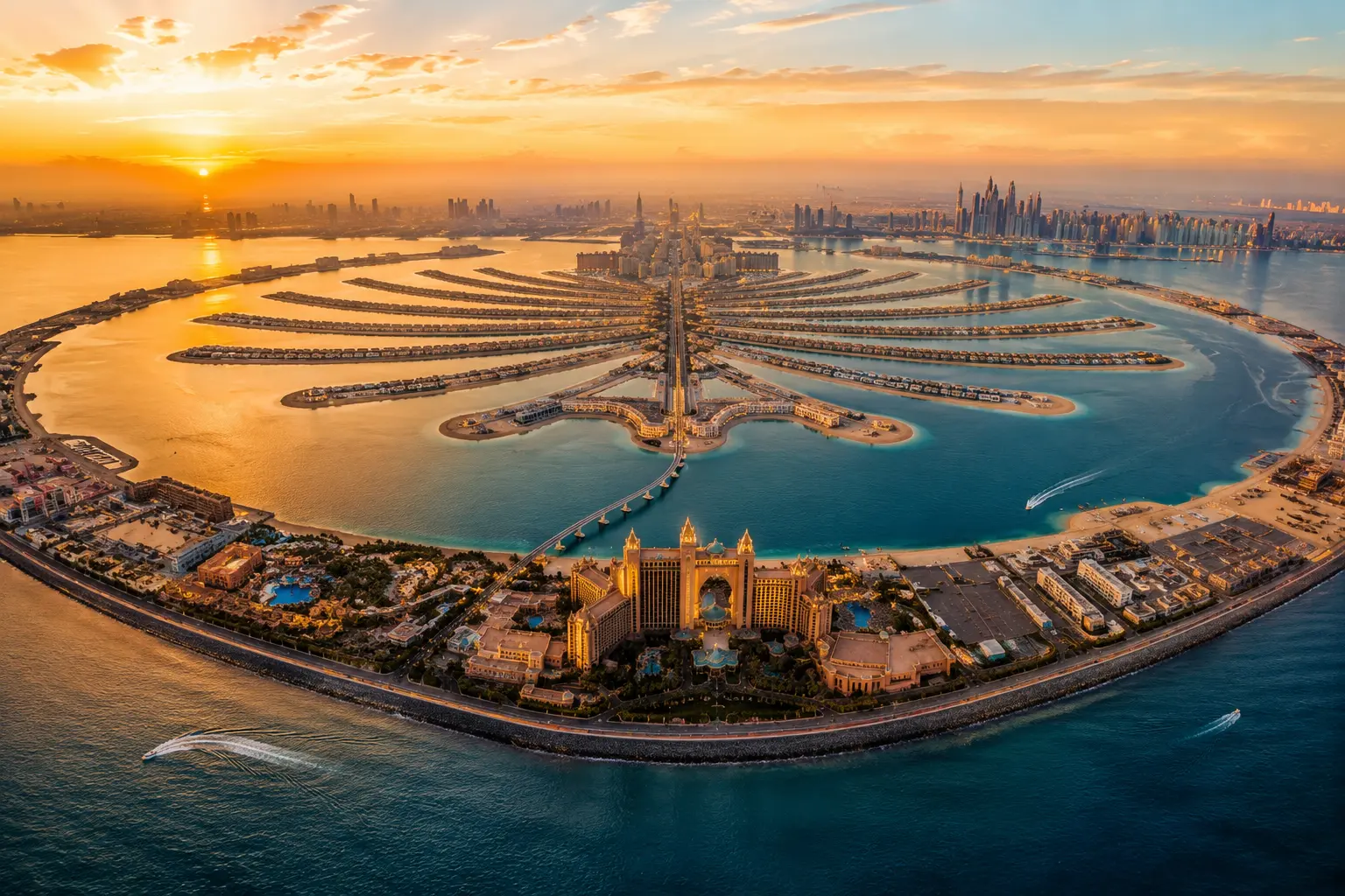 Palm Jumeirah Dubai tourist destination